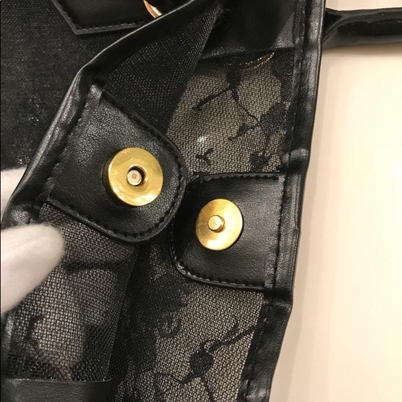 GIVENCHY Parfums Black Floral Lace Tote Bag - Picture 8 of 8